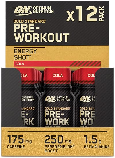 Optimum Nutrition Gold Standard Pre-Workout Energy Shot 12 x 60ml Cola