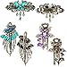 3 Pieces Women Hair Clips Hairpins Retro Vintage Metal French Barrette Jewelry (Style A)