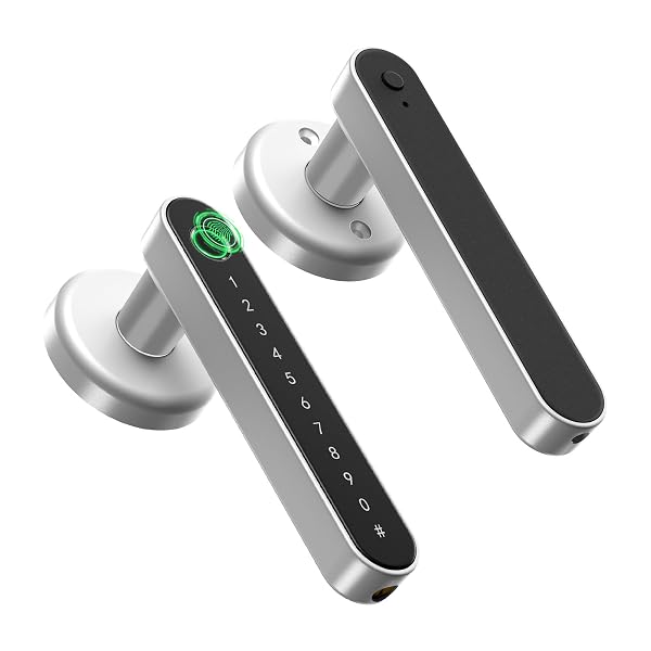 FINGERPRINT DOOR LOCK BIOMETRIC DOOR LOCK WITH KEYPAD WITH HANDLE FOR HOME HOTEL OFFICE APARTMENT BEDROOM