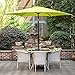 Grand patio 9 Feet Patio Umbrella, Outdoor Market Umbrella with Push Button Tilt and Crank, 6 Ribs, Lime Green
