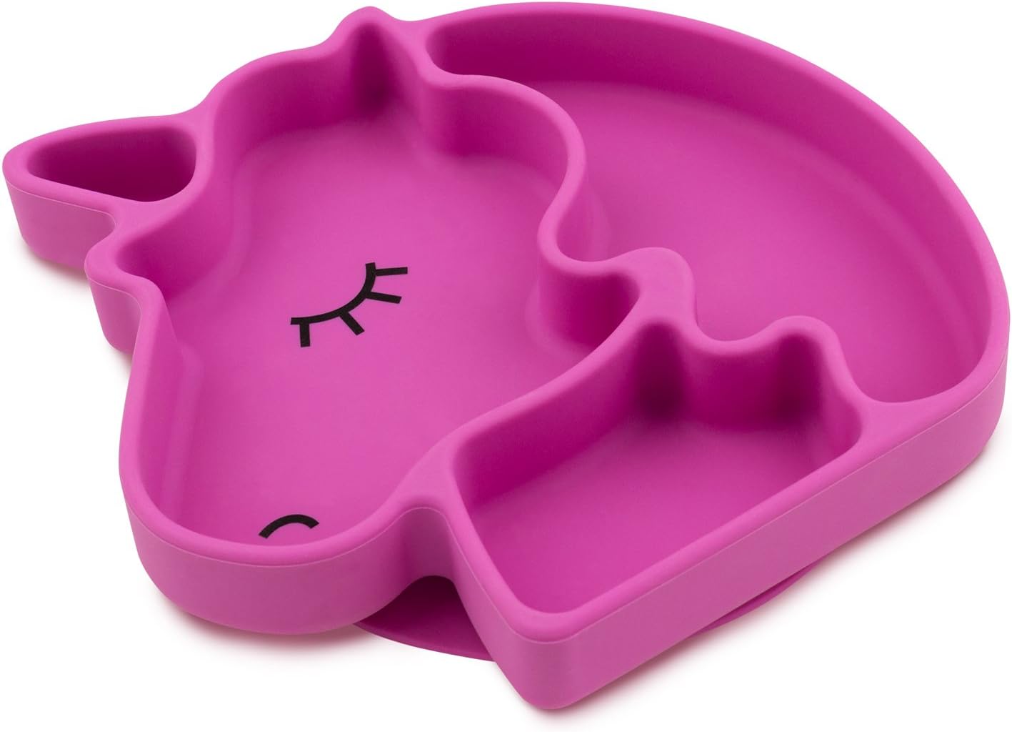 Bumkins Silicone Grip Dish, Suction Plate, Divided Plate, Baby Toddler