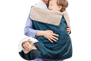 WINGOFFLY Baby Stroller Pram Carrier Windproof Warm Blanket Baby Car Seat Cover with Clip (Green)