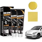 Scratch Remover for Vehicles,2026 New Car Scratch Repair Paste for Deep Scratches,Car Scratch Remover Polishing Wax Paint Scratches Repair Kit with Wipe & Sponge (2)