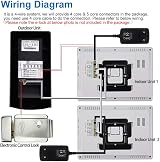 Kadongli 7" Video Doorbell Intercom System 2 Monitors RFID Access Control HD view 5