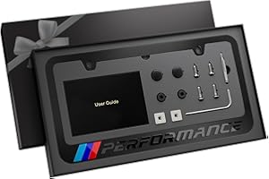 CARVENLUXE License Plate Frame (Black)