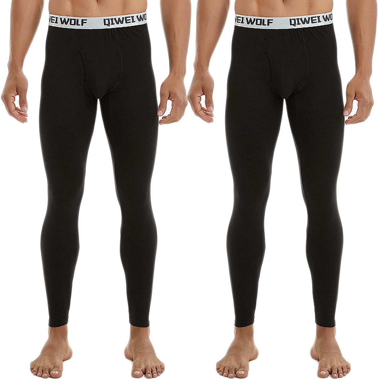 Leezepro Thermal Bottoms Trousers Mens 1 or 2 Pack Warm Lightweight Soft Comfortable Thermal Long Johns Underwear