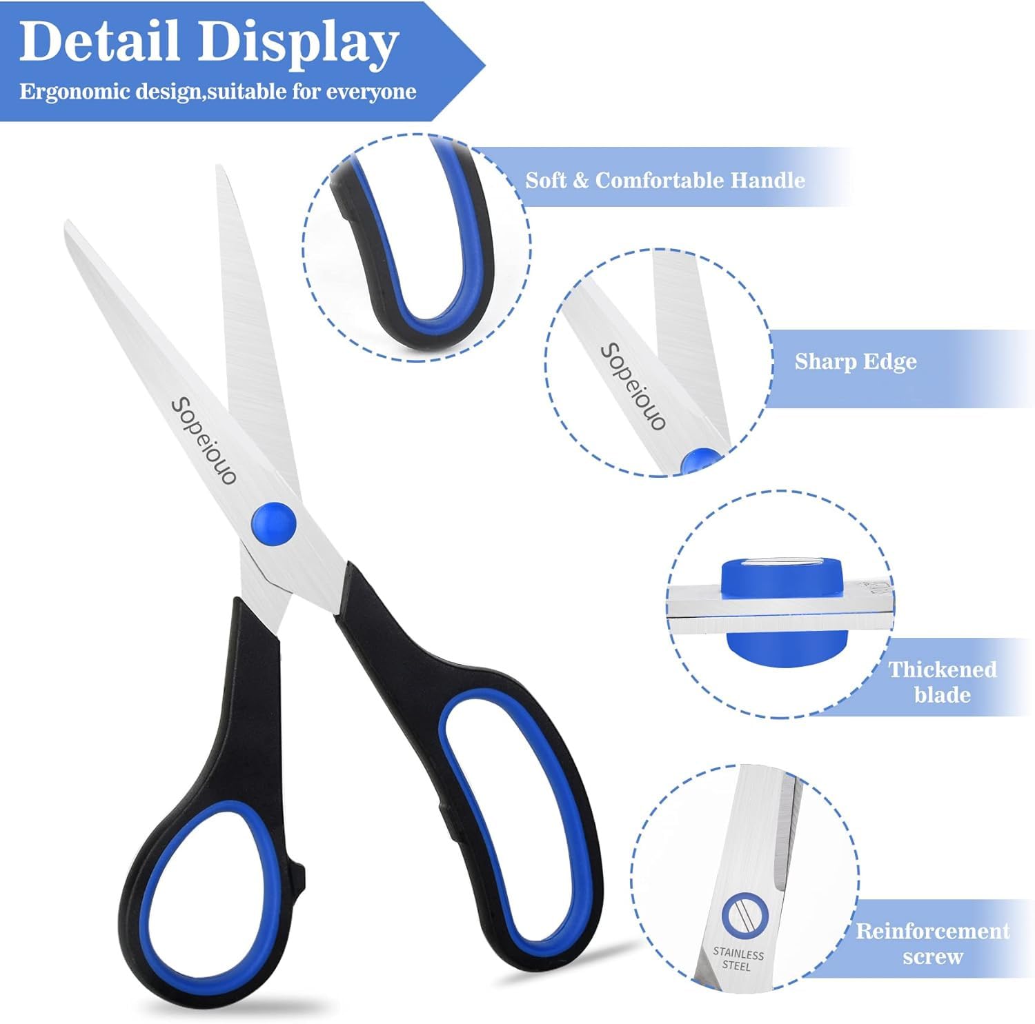 Scissors Set of 6-Pack, 8