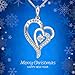 LiLoing Jewelry for Women and Mom,Love Heart Pendant Necklaces for Women,Valentines Day,Christmas Day,Mothers Day,Girlfriend,Wife,Engraved with
