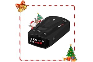 RBQSIPRX New RAD Driving Aids with Mute Memory, Led Display, City/Highway Mode, Long Range Detection, Black