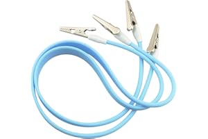 FMHXG 5PCS Silicone Dental Bib Clips Wide Strip Blue Color Apron Clasps High Pressure Sterilization Suitable for Dental Clinics Tattoo Shops Art Studios Patient Bibs Hair Salons