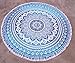 Montreal Tappassier Mandala Tapestry Single Cotton Printed Wall Hanging Dorm Decor Bedspread (Blue Roundies) primary