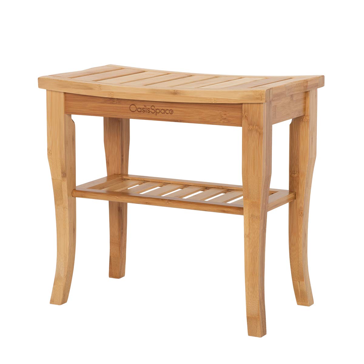 OasisSpace Bamboo Shower Bench, 19