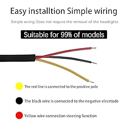 Car LED Headlight Strip Lights, Exterior Dual Color