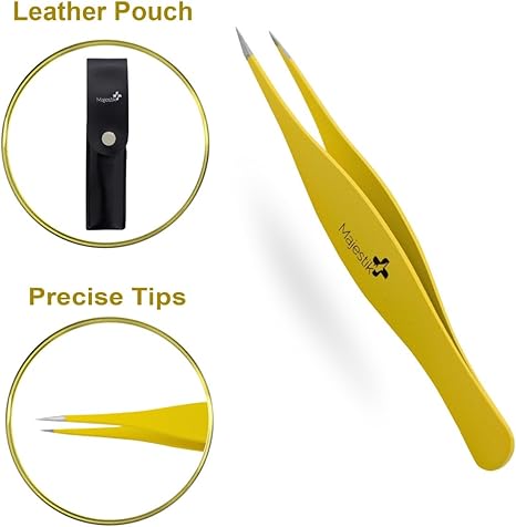 Precision Tweezers For Ingrown Hair Stainless Steel Professional