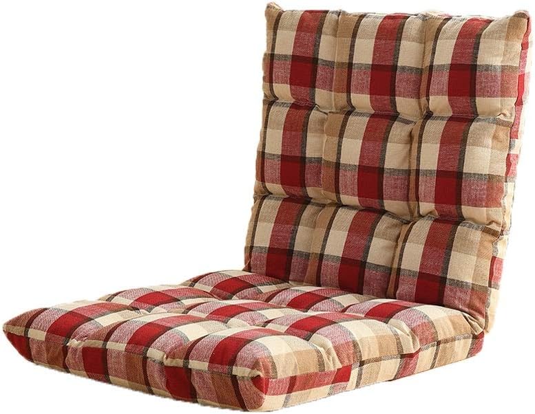 YAXY Floor Chairs with Back Support for Adults, Adjustable Gaming Sofa Chair Cushioned Folding Lazy Recliner Living Room Outdoor Indoor Soft Great for Reading Games Meditating Padded Gaming Chair