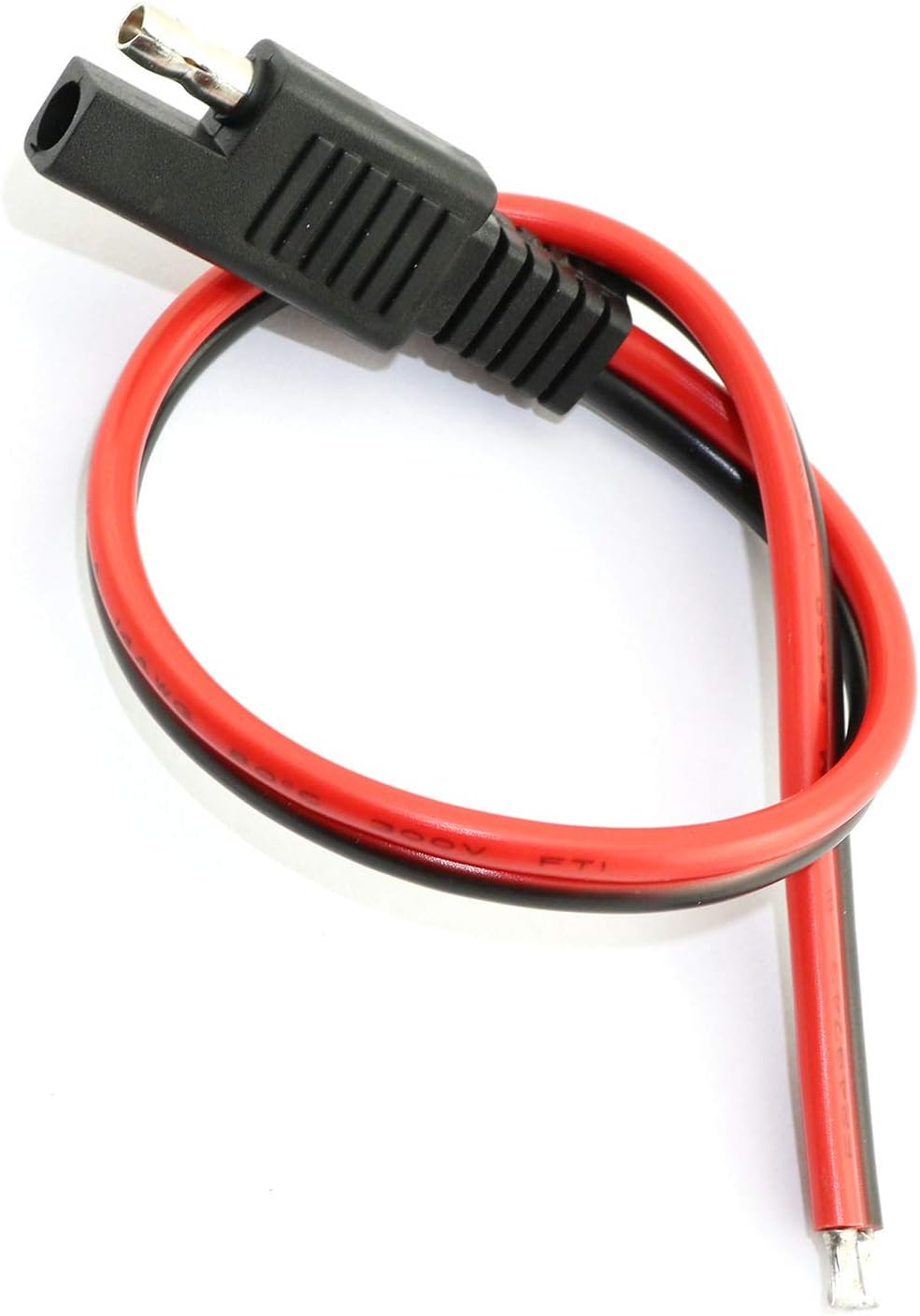 DGZZI 2PCS 14AWG SAE Extension Cable 30CM 2 Pin SAE Single Plug Quick Disconnect SAE Power Automotive Extension Cable for Motorcycle, Car, Tractor: Garden & Outdoor