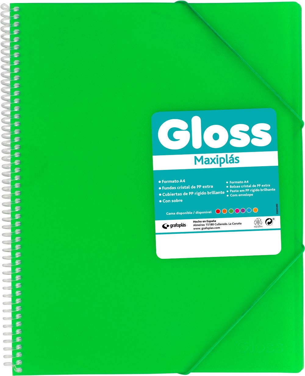 Grafoplás Folders of Covers 20 Fundas Green