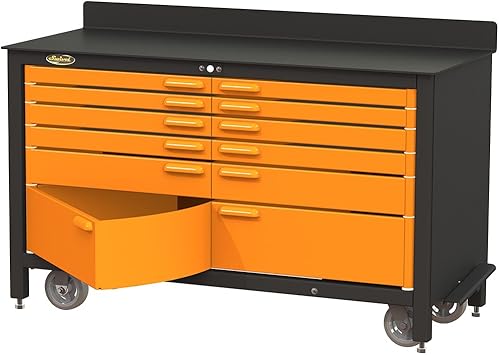 Swivel 12 Drawer 60 Inch Rolling Workbench Amazon Com