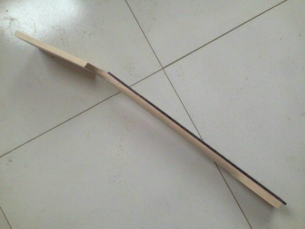 Yinfente Bass guitar neck 24fret 30inch Canada Maple neck With Rosewood Fretboard Block Inlay Paddle Head Blank - Image 4