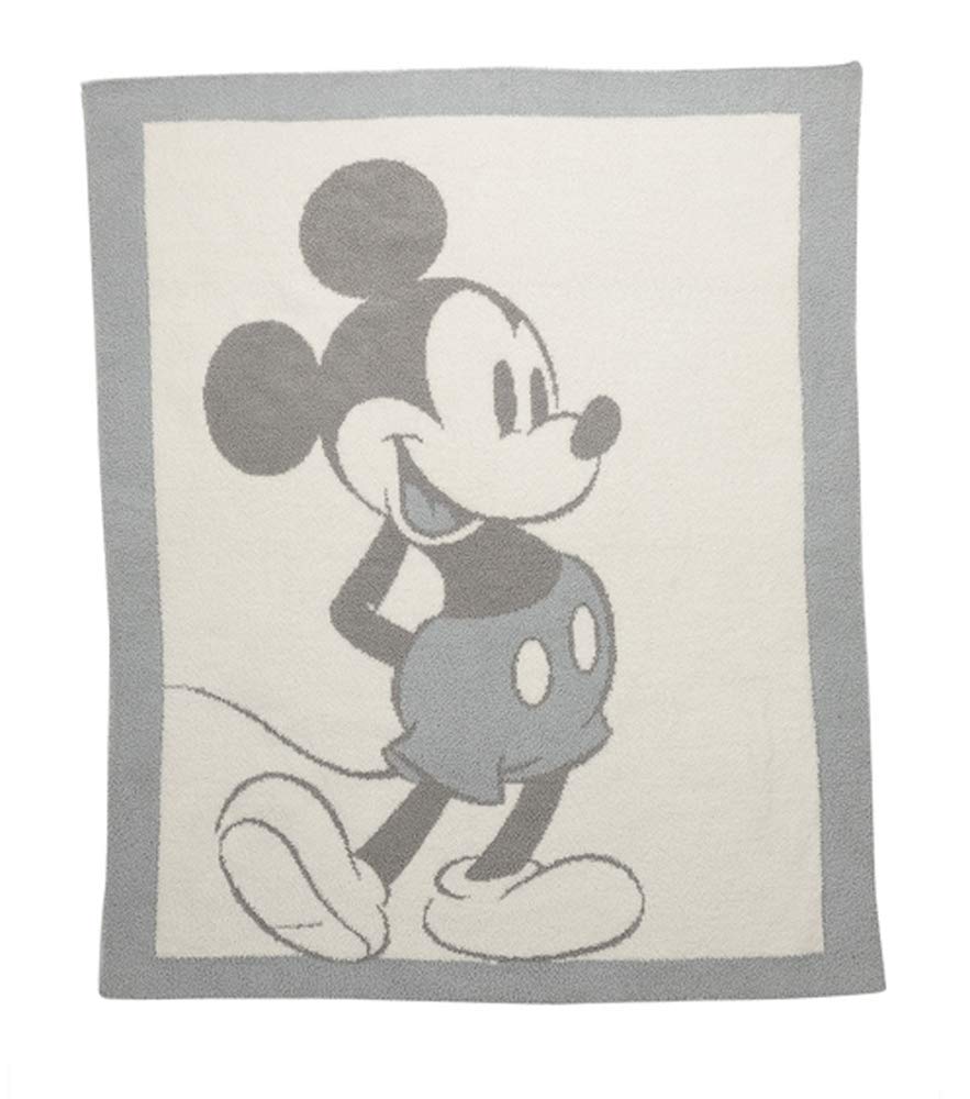 Barefoot Dreams CozyChic Vintage Mickey Mouse Baby Blanket Ocean Multi One Size