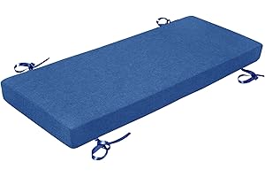 Focuprodu Bench Cushion 42 inch, Patio Furniture Cushions, Personalized Custom Non-Slip Durable Window Cushions Chair Cushions. (Blue, 42x18x2.5)