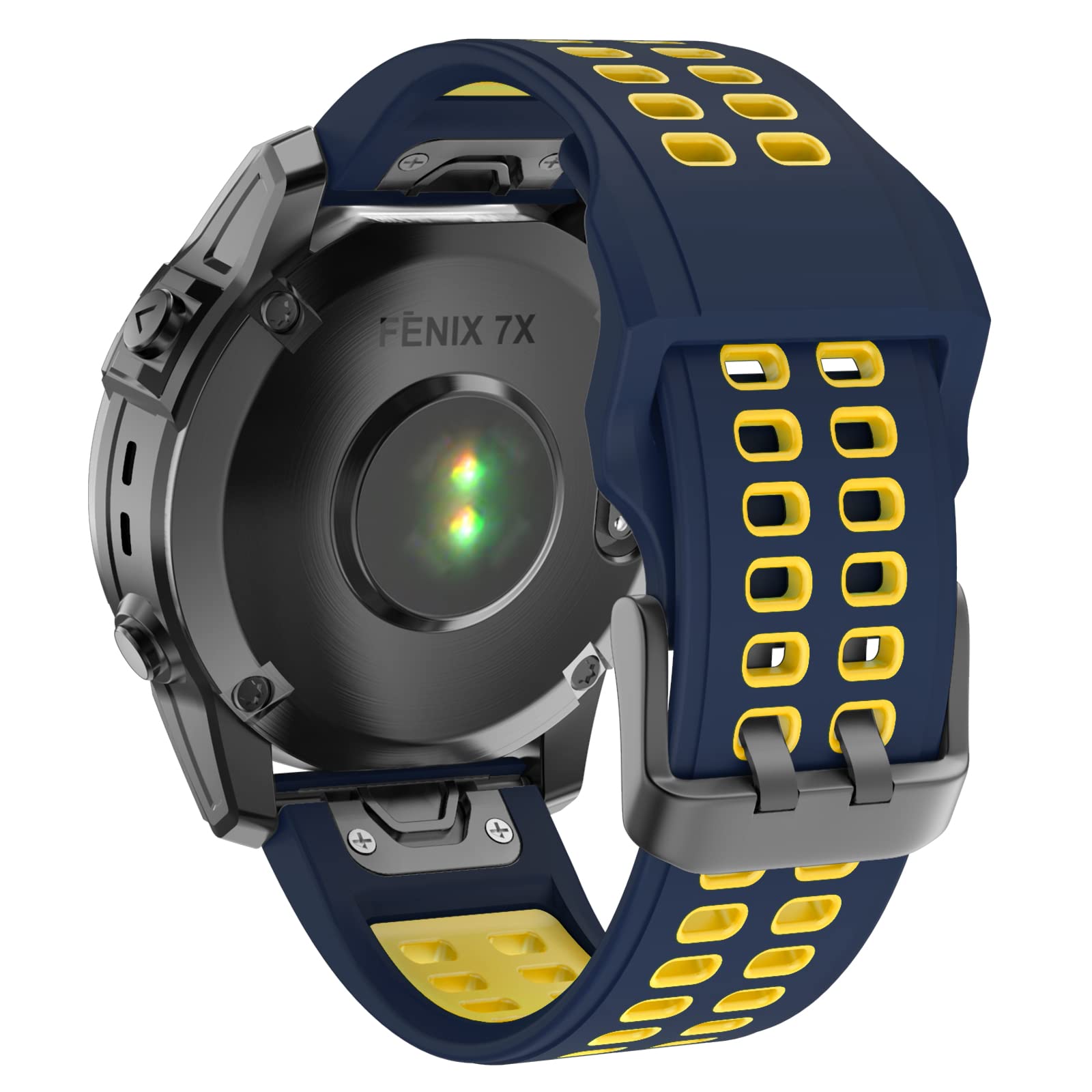 ISABAKE Watch Strap for Fenix 6X/7X/5X, 26mm QuickFit Silicone Wristband for Enduro 2/3, Tactix Delta, Fenix 3 HR