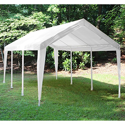King Canopy Fitted Replacement Cover with Leg Skirt in White 764794 Patio, Lawn & Garden Canopies