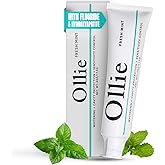 Ollie Fresh Mint Fluoride Toothpaste with Hydroxyapatite for Remineralizing Enamel, Sensitive Teeth & Whitening (4 oz, Pack of 1)