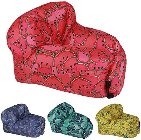 MAMBLE Inflatable Lounger Chair with Carry Bag, Air Chair for Camping, Fishing, Traveling, Swimming Pool and Beach Parties, Portable and Lightweight