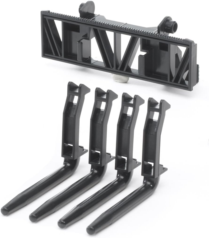 Bruder Pallet, Cable Winch and Forks Accessory Set, Black, 1:16 - Image 5