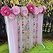Mybbshower Pink Paper Flower Wedding Centerpiece Birthday Party Backdrop Nursery Room Wall Home Decoration Pack of 9