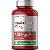 Horb&auml;ach Apple Cider Vinegar Caplets 3200mg | 180 Pills | Vegetarian, Non-GMO &amp; Gluten Free Supplement