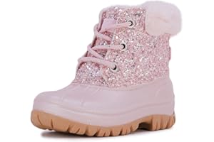 LONDON FOG Girls Toddler Tadley Cold Weather Warm Lined Snow Boot Fashion Snow Boots For Girls