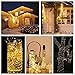 ETHINK 200 LED 65.6ft Auto Timer 8 Modes Remote Control Battery Operated Waterproof Dimmable Fairy String Copper Wire Lights for Christmas, Bedroom, Party, Patio, Wedding, Warm White (200LED)