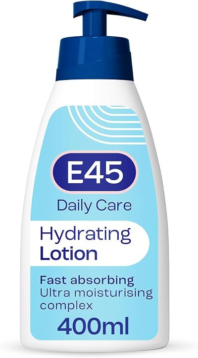 E45 Daily Lotion 400 ml for All Skin Types Hydrating Non Greasy Moisturiser