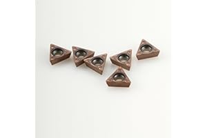 ZHONG AN 6 Pieces Carbide Turning Inserts Insert Tain Coated CNC Lathe Inserts for Lathe Turning Tool Holder Replacement Insert