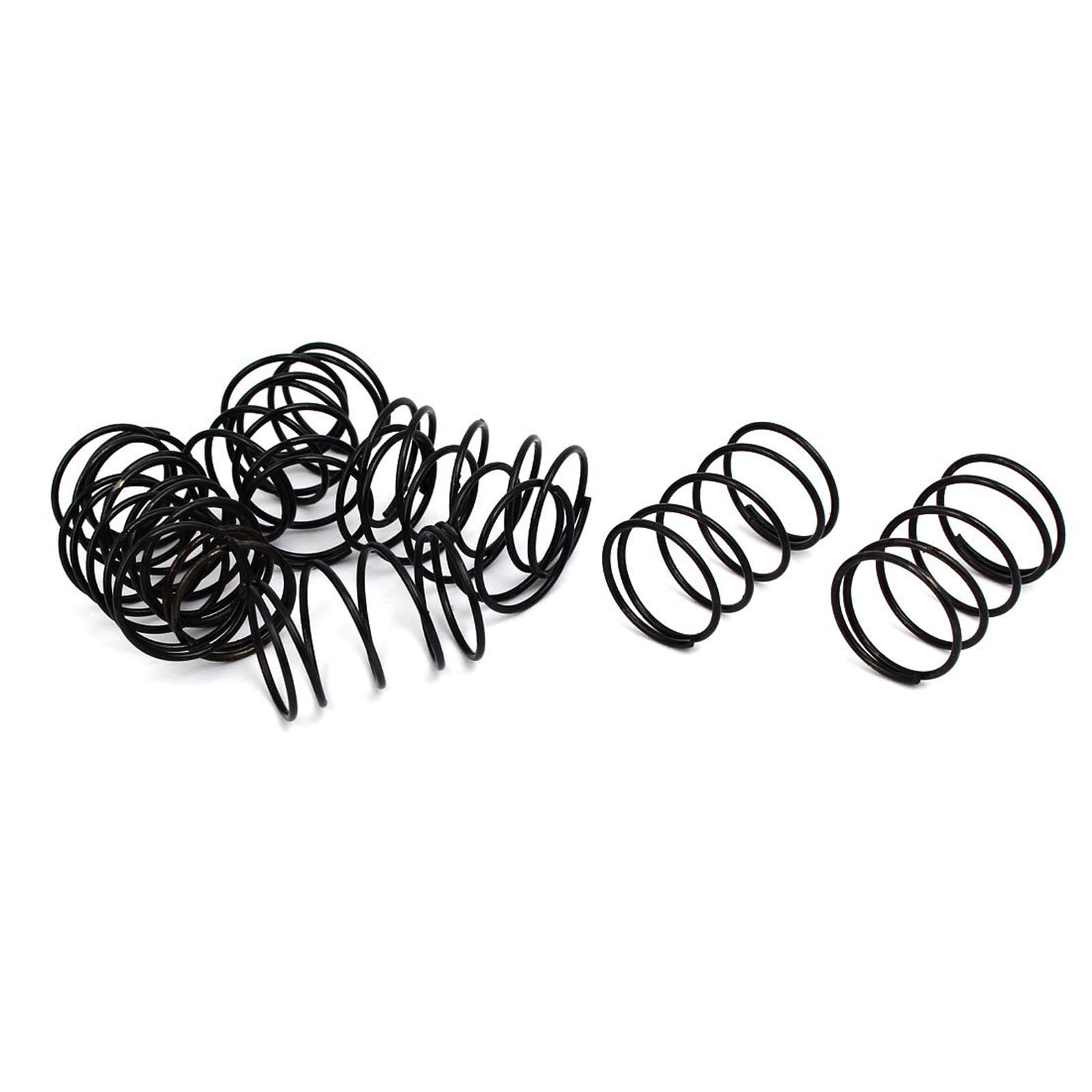 TA-VIGOR 10Pcs Compressed Spring, 1.2mm Wire Dia, 20mm OD, 30mm Free Length Dual Extended Durable Dual Hook Tension Spring for Furniture Screen Doors Repair Projects