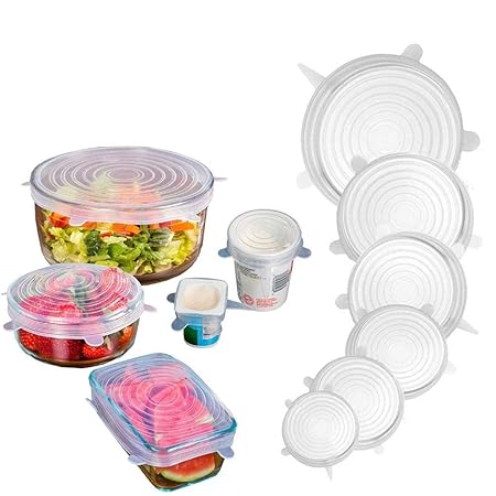 Tapas Elásticas De Silicona, Tapas De Silicona De Alimentos ...