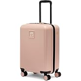 DKNY On the Go 21" Hardshell Lightweight Expandable Carry-On Luggage with Spinner Wheels,Blush
