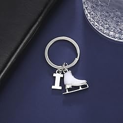 LIKGREAT Ice Skate Keychain Figure Skating