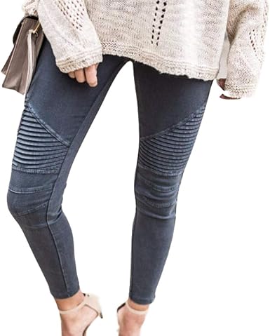 high waisted moto jeans