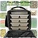 Insulated Lunch Bag for Men Women Adult Large Lunch Box by LeDish - Black Square Cooler Tote Bag with Adjustable Shoulder Strap and pockets - Best Reusable Lunchbox