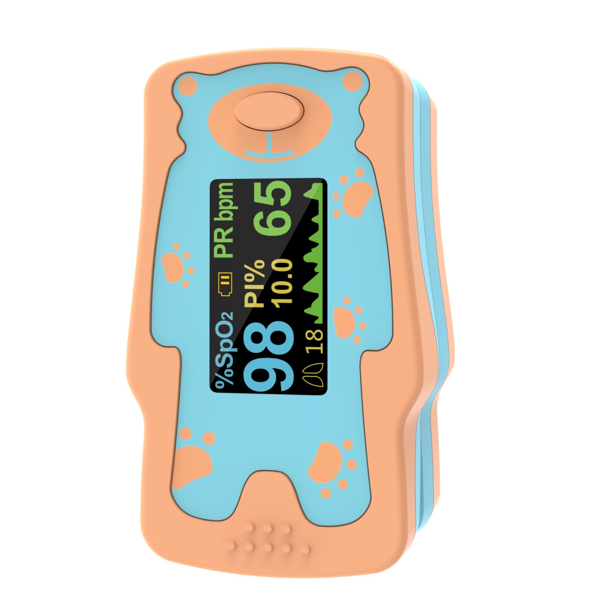 VOLUETH Pulse Oximeter for Kids, HSA FSA Eligible Items, Blood Oxygen Saturation for Children, with OLED Screen Included 2AAA Batteries