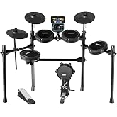 MOSEN Professional Silent Mesh Electric Drum Set for Beginners and Adults | 260+ Sounds &amp; 30 Kits, Comes With Mesh Pads, Adjustable Cymbals, Kick Drum, Sticks &amp; Headphones, USB MIDI, MED-X5