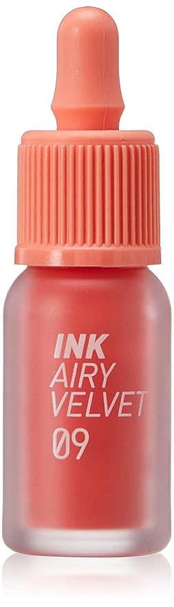 Amazon Com Peripera Ink Airy Velvet Lip Tint High Pigmentation Lightweight Soft Moisturizing Not Animal Tested 100point Coral 09 0 14 Fl Oz Beauty