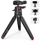 SmallRig Mini Tripod for Camera, Updated Desktop Tabletop Tripod with Arca-Type Compatible QR Plate, 360° Ball Head and 1/4 S