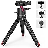 SMALLRIG Mini Tripod for Camera, Updated Desktop Tabletop Tripod Compatible with QR Plate for Arca-Type, 360° Ball Head and 1