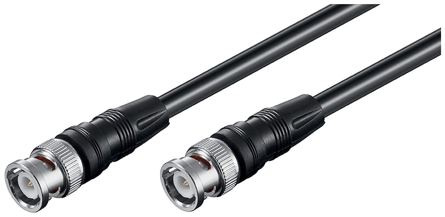 Goobay 50075 BNC Video Connector Cable, (RG59), Double Shielded, 10 m Cable Length