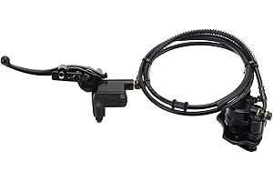 GOOFIT Rear Disc Brake Master Cylinder Hydraulic Caliper Assembly Replacement for Chinese 50cc 70cc 90cc 110cc 125cc 200cc 25