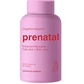 Advanced Bionetix Bio-Available Prenatal Vitamins for Women, Natural Methylated Folate Folic Acid, DHA Omega 3. Multivitamin Pre, During &amp; Post Pregnancy